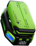 Magnetic Phone Cooler with Rechargeable Battery, LED Cooling Fan with Semiconductor Cooling,Phone Cooler with Power Display, Suitable for Phone Gaming Enthusiasts, Live Broadcast Crowd Network (Green) by Unknown