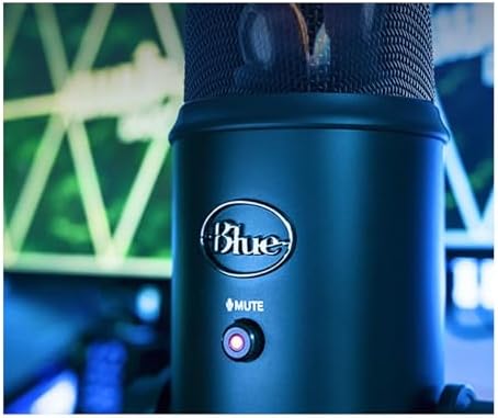 Logitech Creators Blue Yeti USB Microphone for PC, Mac, Gaming, Recording, Streaming, Podcasting, Studio and Computer Condenser Mic with Blue VO!CE effects, 4 Pickup Patterns, Plug and Play - Blackout - Image 2