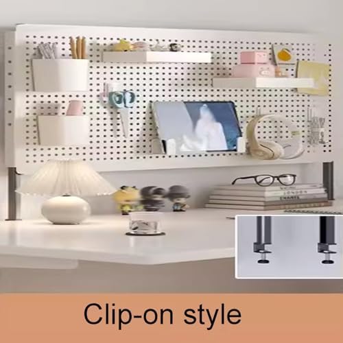 Desk Pegboards with Dual Monitor Stand and Privacy Panel - Modular Accessories for Office and Gaming - Image 2