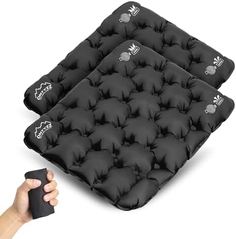 ONTYZZ Inflatable Seat Cushion Lightweight Airplane Seat Cushion | Stadium Seat Travel Cushion for Climbing Hiking Office Airplane by OTNYZZ