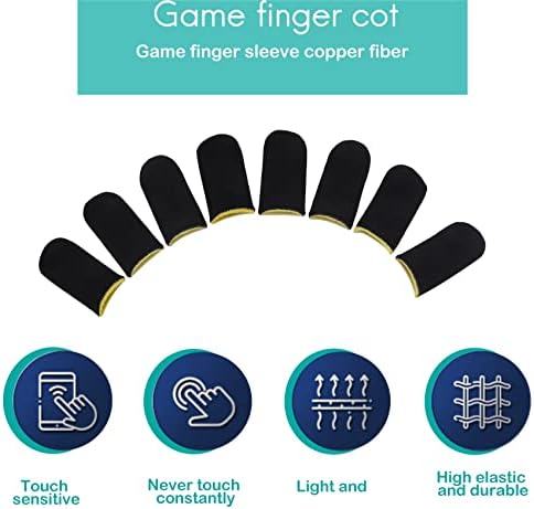Game Finger Sleeve Thin Breathable Anti-Sweat Anti-Slip Finger Thumb Sleeve Gaming Finger Cots Gloves for Aim Keys - Image 5