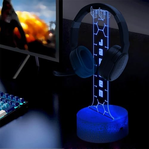 Personalized RGB LED Headphone Holder, Custom Gaming Headset Gift for Boyfriend Girlfiend, Valentine Gift for Gamer, Game Room Decoration, Custom Gamer Gifts - Image 4