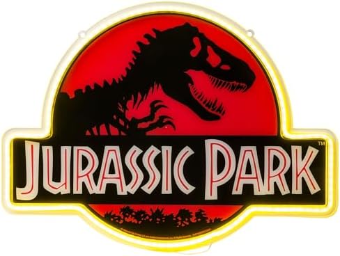 Silver Buffalo Universal Jurassic Park LED Neon, Wall Art - Image 2
