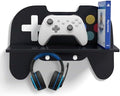 Game Room Decor, Black Gaming Floating Shelf, Game Controller Wall Shelf by Unknown