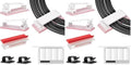 Under Desk Cable Management Clips, Wire Organizer Clips for PC Network Cable Mamagement, Large Adhesive Cable Clips Wire Holders (Computer, TV, Ethernet, Electric Wires), White, 20 PCS (Pack of 2) by TidyHelper
