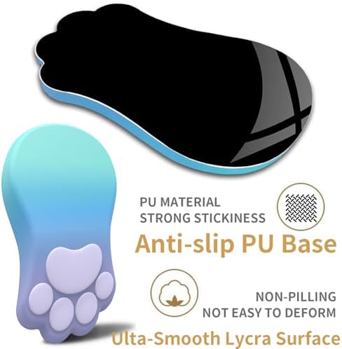 L-SPOUTTO Ergonomic Mouse Pad with Wrist Rest,Cute Mouse Pad Wrist Support - Image 2