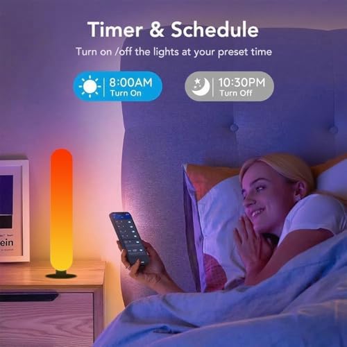Dual RGB Light Bar, USB Powered LED Ambient Lighting with APP & Remote Control, Smart Mood Light Bar with Music Sync for Gaming Desk, TV Backlight, Streaming Setup, Bedroom Decor - Image 6