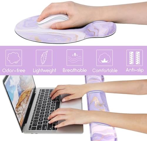 Ergonomic Mouse Pad with Wrist Rest and Keyboard Wrist Rest, Mousepad - Image 5