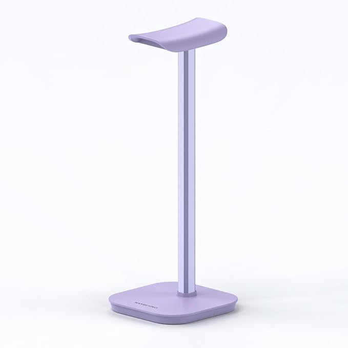 Headphone Stand, Desktop Headset Holder (Purple) Heavy Base Desk Earphone Stand Aluminum Gaming Headset Hanger Rack for AirPods Max, AirPods, AirPods Pro, Beats, Bose - Image 9