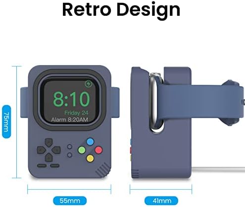 Delidigi Silicone Charger Stand Dock for Apple Watch All Series - Image 3