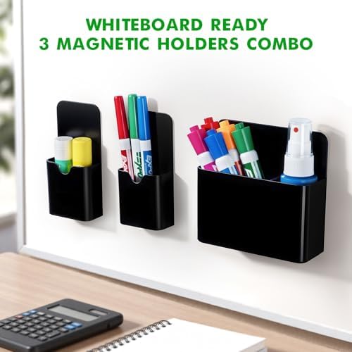 3 Pcs Magnetic Marker Holder for Whiteboard,Fridge Refrigerator - Image 4