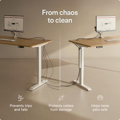 Desktronic Magnetic Cable Management Tray — No Drill Under Desk Cord Organizer, Holds 10 Cables, Reinforced Steel Cable Holder for Home Office, Gaming Setup & Sit-Stand Desks - Image 5