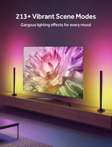 Smart LED Light Bars, Gaming Lights RGB Light Bar, 16 Million Colors Multiple Lighting Effects TV Backlights, APP Control, Remote Control, Music Sync for PC, Room Decorative, Ambient Lighting - Image 4