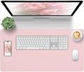 Pink Leather Desk Pad Large Mouse Pad, 35.4"x17" by Unknown