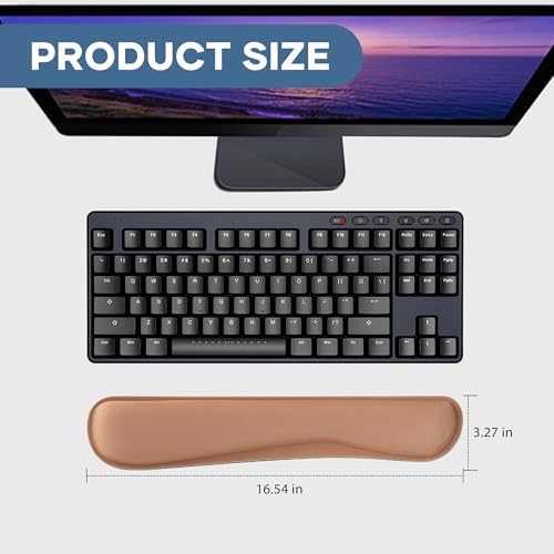 Office Ergonomic Memory Foam Computer Mouse and Keyboard Wrist Rest pad Support Carpal Tunnel, Wrist Rest for Keyboard and Mouse, Wrist Support Set - Image 2
