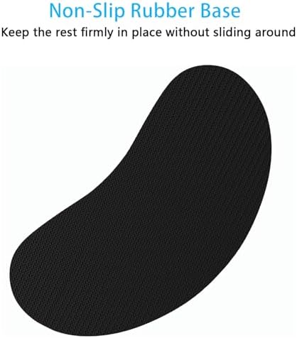 Dapesuom Mouse Wrist Rest, Ergonomic Memory Foam Mouse Wrist for Computer Desk Mats Support, PU Leather Hand Rest Pad Cushion for Gaming, Laptop, Men, Women, Pain Relief & Easy Typing, Ivory White - Image 4