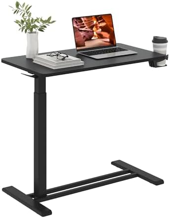 32''Large Medical Overbed Bedside Table with Wheels,Rolling Table by FitStand