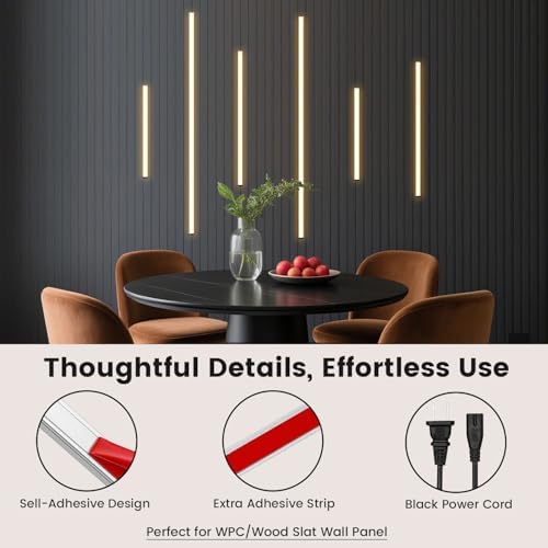 LED Recessed Lighting Kit for Wall Panels 6pcs Slat Wall Lights - Image 6