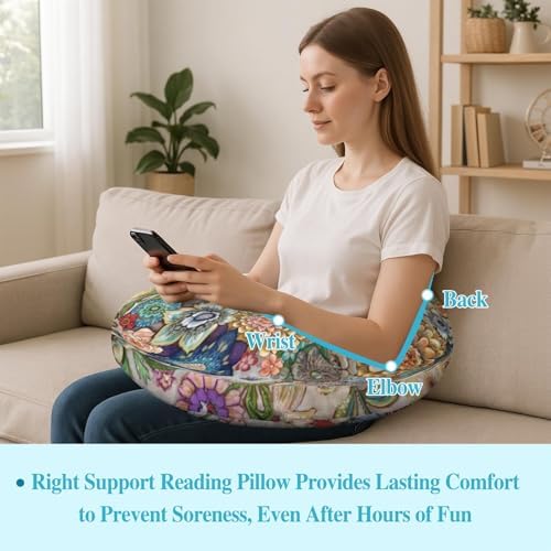 Queen Hero Lap Pillow for Reading & Gaming Lap Desk Pillows for Crocheting & Crafting with Elbow & Arm Support Cushion for Ergonomic Use on Bed and Couch - Image 2