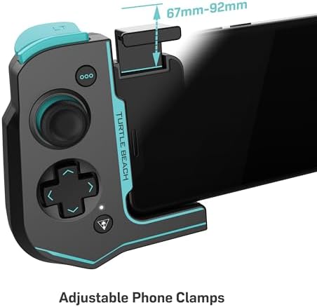 Turtle Beach Atom Mobile Game Controller with Bluetooth for Cloud Gaming on Android Mobile Devices with Compact Shape, Console Style Controls & Low Latency Bluetooth - Black/Teal - Image 6