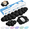 Cloud Wrist Rest Keyboard Cushion and Cloud Mouse Pad, Black | 4-in-1 Ergonomic Cloud Keyboard Wrist Rest Set, Memory Foam, Arm Support for Palm, Cute Desk Accessory for PC Gaming Setup by Unknown