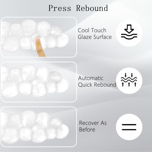 Gel Cloud Wrist Rest for Keyboard and Mouse Clear Mouse Pad with Wrist Rest 3PCS Ergonomic Cool Keyboard Wrist Pad Cute Acrylic Coaster Non-Slip Cute Transparent Mouse Wrist Pad for Computer Keyboard - Image 4