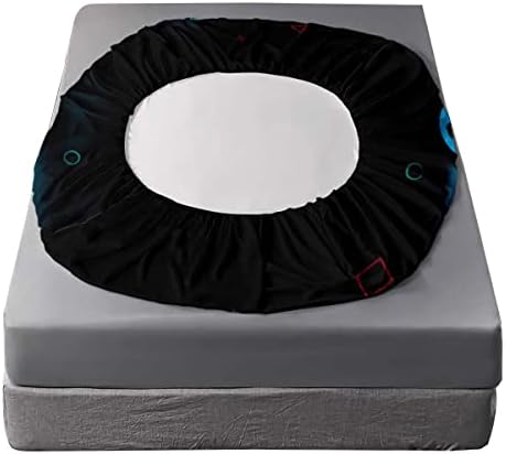 HOSIMA Kids Black Gamepad Bedding Sets Full,1 Fitted Sheet+2 Pillowcases. - Image 2