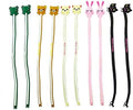 yueton Pack of 10 Cute Frog Pink Rabbit Cat Bears Cable Tie Cord Organizer Headset Headphone Earphone Wrap Winder/Fixer Holder/Cord Manager/Cable Winder by yueton