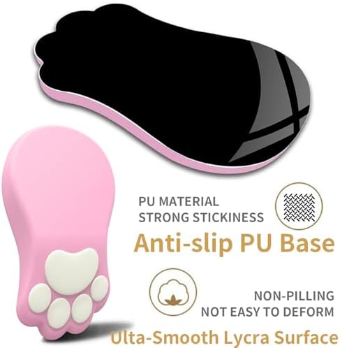 L-SPOUTTO Ergonomic Mouse Pad with Wrist Rest,Pink Mouse Pad Wrist Support - Image 2