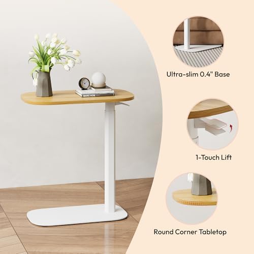SANODESK 24''Standing Desk Pneumatic Height Adjustable Mobile Overbed Table - Image 7