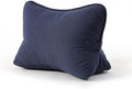 Pat. Pend. Corduroy Wedge Pillow with Lumbar Support, Triangle Cushion for Sofa, Couch, Bed or Recliner, Reading Pillow for Sitting & Relaxing, Navy Blue by Ailuteie
