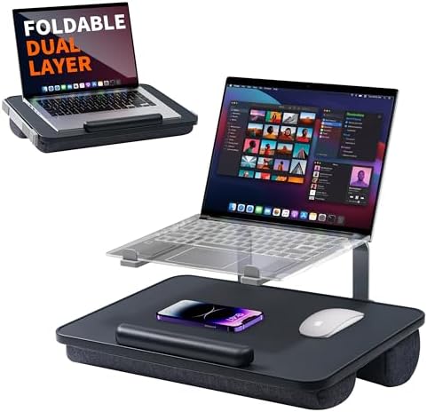 Laptop Lap Desk with Cushion, Laptop Stand for Bed with Pillow by V-HoldStandforLaptopandTablet