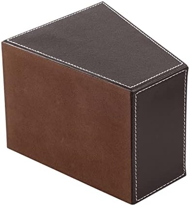 TV Remote Control Holder with 3 Compartments, Storage Rack, Storage Box, Media Accessory Storage, Desk Organizers (Brown(2 pieces)) - Image 3