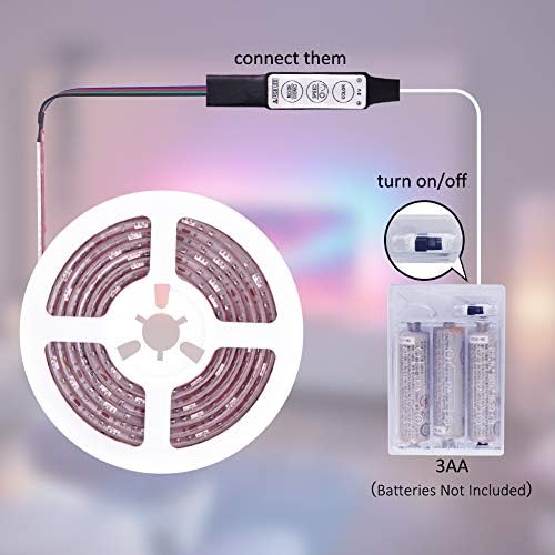 Battery Operated LED Strip Lights RGB Battery Powered Led Strip Lights - Image 5
