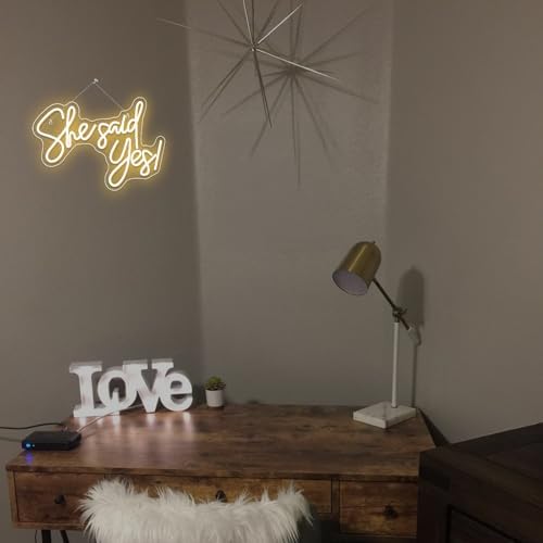 She Said Yes Neon Sign Engagement Party Neon Sign for Proposal - Image 3