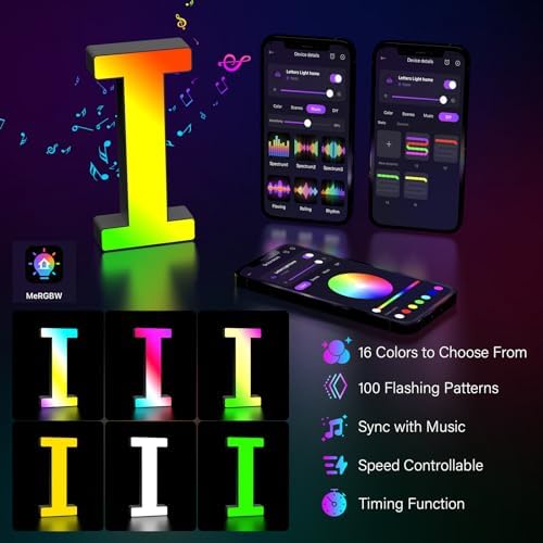 Light Up Letters Marquee Letter LED Lights Music Sync RGB Color Changing - Image 3