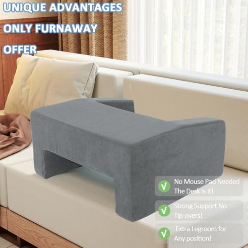 Lap Pillow Desk - Gaming Pillows for Lap, Multi-Functional Reading&Book Pillow and Machine Washable Desk Pillows for Napping, Work & Sofa Couch Use - Image 3