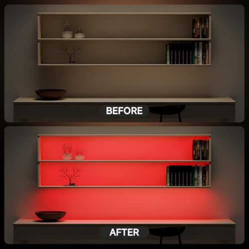 BTF-LIGHTING UL Listed Red Color 3mm Width FCOB COB LED Strip Light - Image 5