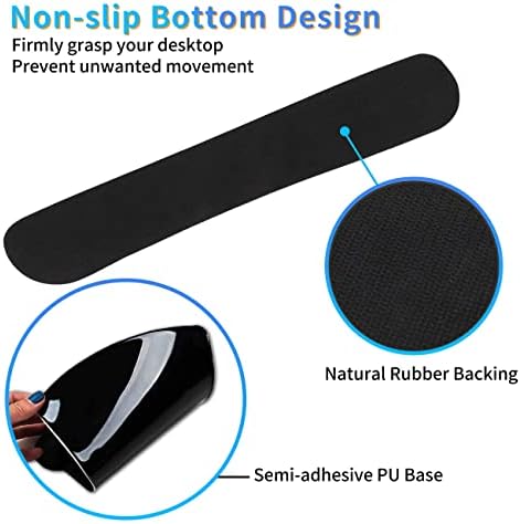 Ergonomic Mouse Pad with Wrist Support Gel Mouse Pads and Upgrade Keyboard Wrist Rest Pad Set, Coasters Non-Slip PU Base Mouse Mat for Office Gaming Computer Laptop Home, Colored Trees - Image 3