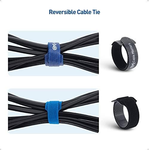 Cable Matters 100-Pack Hook-and-Loop Reusable Cable Ties, 4/6/8 Inches - Image 6