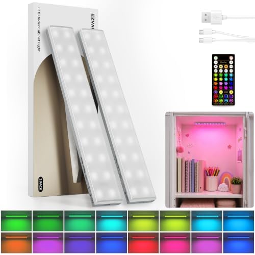 EZVALO Color Changing Locker Light, Bookshelf Light with Remote by EZVALO
