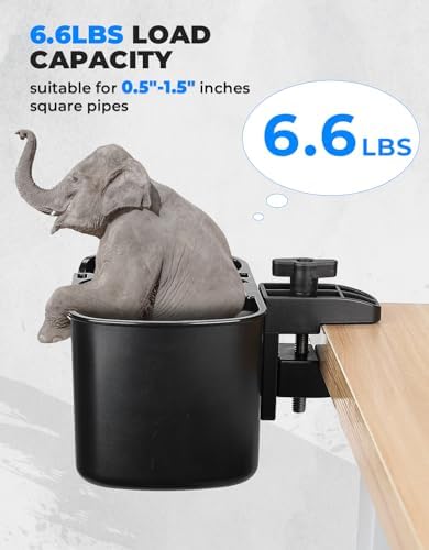 KEMIMOTO 2-in-1Desk Cup Holder, for Most 18-32 oz Bottles, Black - Image 3