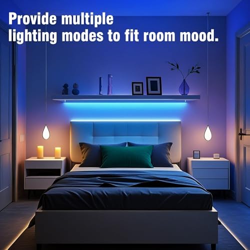 VOLIVO 100FT LED Strip Lights for Bedroom RGB Color Changing - Image 7