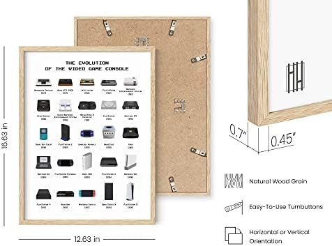 HAUS AND HUES Video Game Art, Video Game Posters for Boys Room, Gaming Room Decor for Boys Wall Decor, Gamer Wall Decor, Gaming Decorations (Beige Frame, 12x16) - Image 3