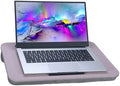 Portable Laptop Desk Fits Up to 16“ Laptops, with Tablet Slot, Built-in Cushion, Great for Home & Office,Lap Desk for Laptop,Lap Desk with Cushion (Grey Violet, Medium) by YUELAKE