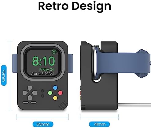 Delidigi Silicone Charger Stand Dock for Apple Watch All Series - Image 3