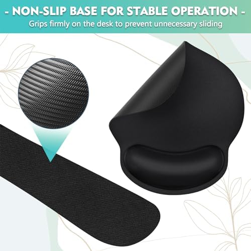 Mouse Pad and Keyboard Wrist Rest- Ergonomic Wrist Rest for Computer Keyboard and Mouse Pad, Memory Foam Wrist Support for Comfy Typing, Ideal for Laptop, Office, Gaming - Image 7