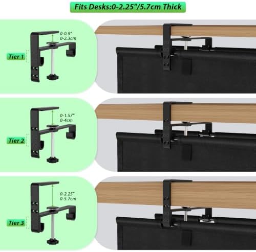 KEEGH Under Desk Cable Management Tray 36", No Drill Cord Organizer, Black - Image 3