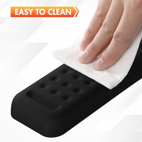 Keyboard Wrist Rest - 17 3/8 in Wrist Rest for Computer and Laptop with Massage Dots, Memory Foam Wrist Pad for Keyboard with Non-Slip PU Base for Ergonomic Wrist Support. - Image 6