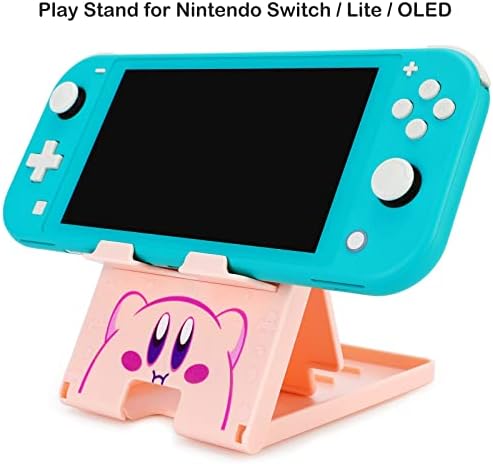 Tscope Cute Switch Stand, Compact Foldable Multi-Angle Adjustable Playstand Bracket, Portable Desktop Holder for Nintendo Switch/Switch 2 / Lite/OLED (Pink) - Image 4